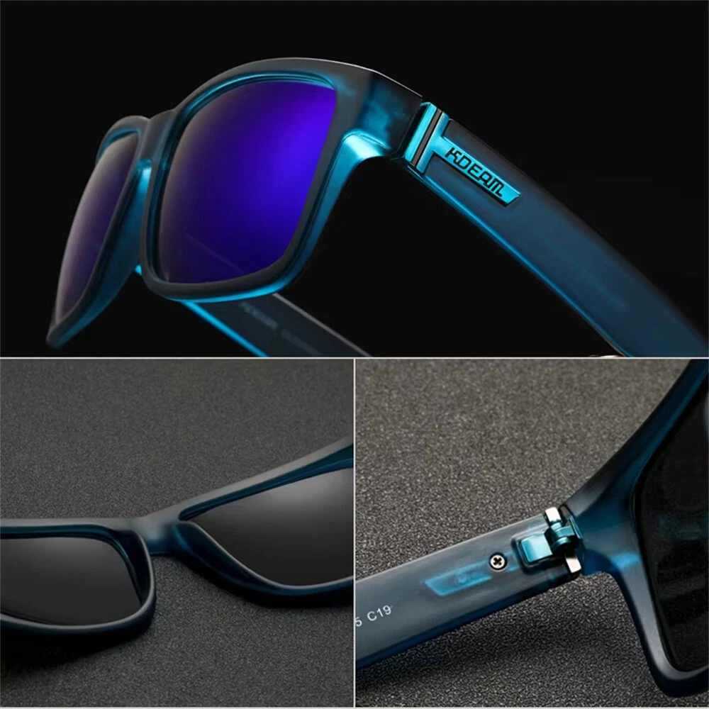 (image for) Classic Square Frame Polarized Sunglasses UV400 Protection Sport Sun Eyewear for Outdoor Cycling Driving Fishing