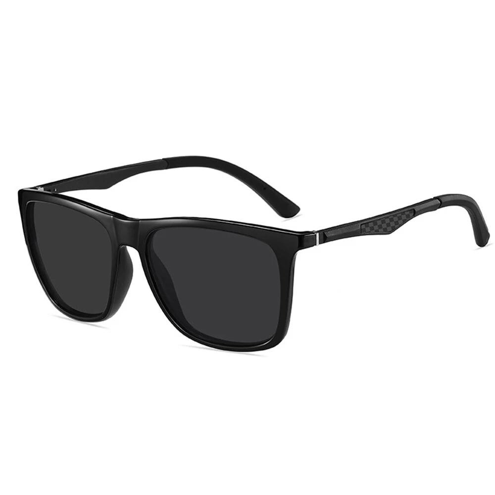 (image for) Fashion Black Square TAC Polarized Sunglasses UV400 Protection Sun Eyewear Glasses for Outdoor Cycling Driving Travel Fishing