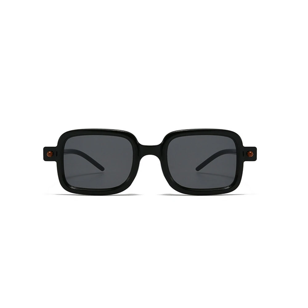 (image for) Fashion Retro Square Sunglasses UV400 Protection HD Sun Eyeglass for Outdoor Travel Driving with Case